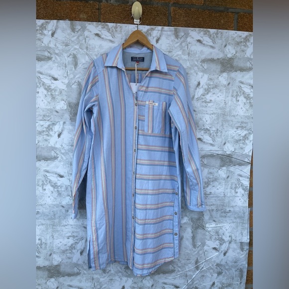 Amundsen Sports Beach Shirt dress size medium in carioca print color medium - Picture 6 of 17